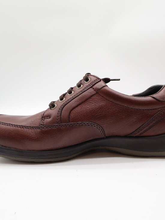 Hush Puppies Approach Oxford Mens 8 Dark Brown Leather Shoes main image 2
